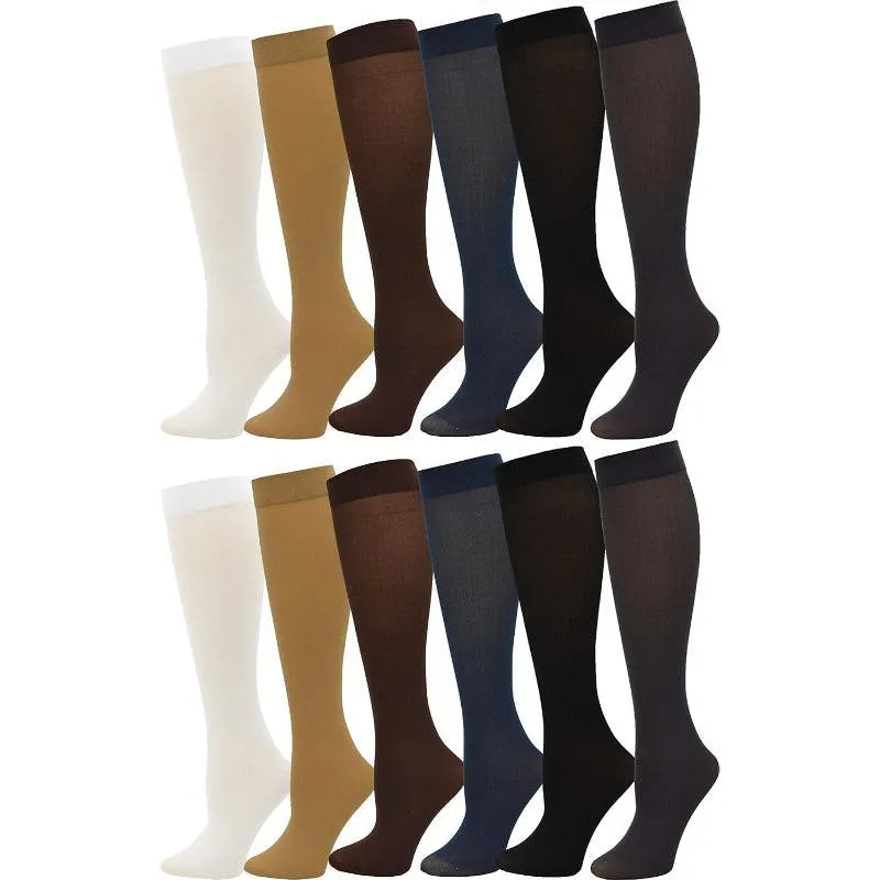 12 Pack Sheer Knee High Socks – Durable and Versatile