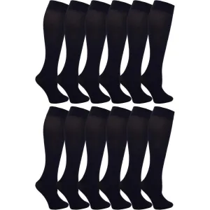 12 Pack Sheer Knee High Socks – Durable and Versatile