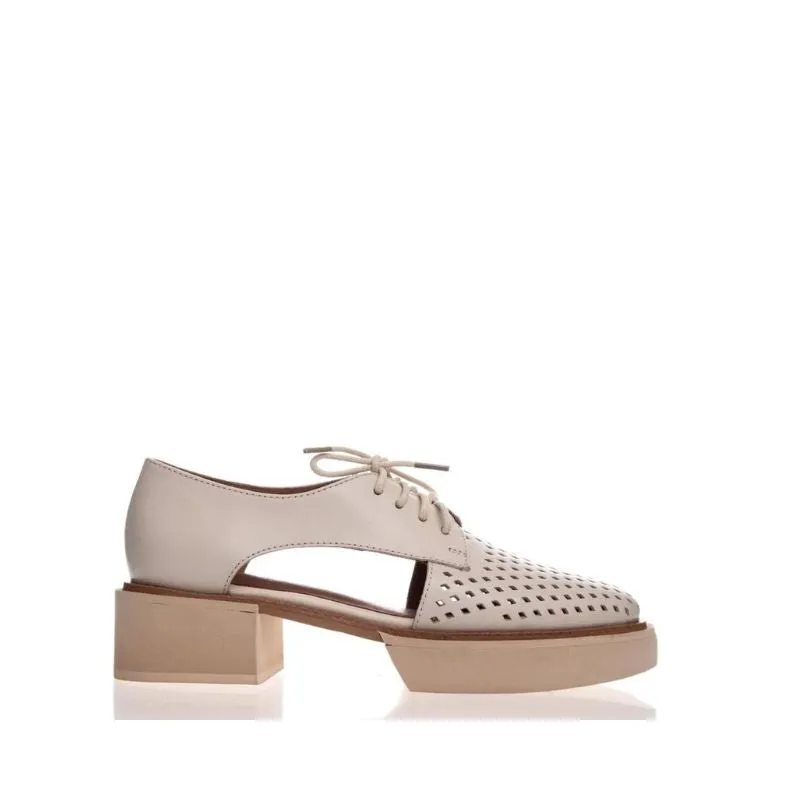 Alfie & Evie Treacle White leather
