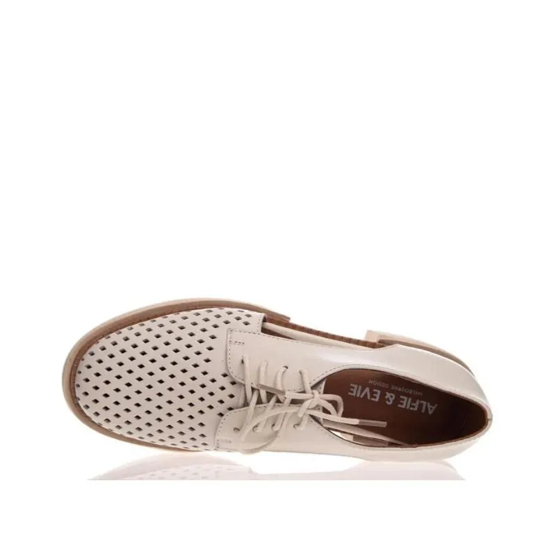 Alfie & Evie Treacle White leather