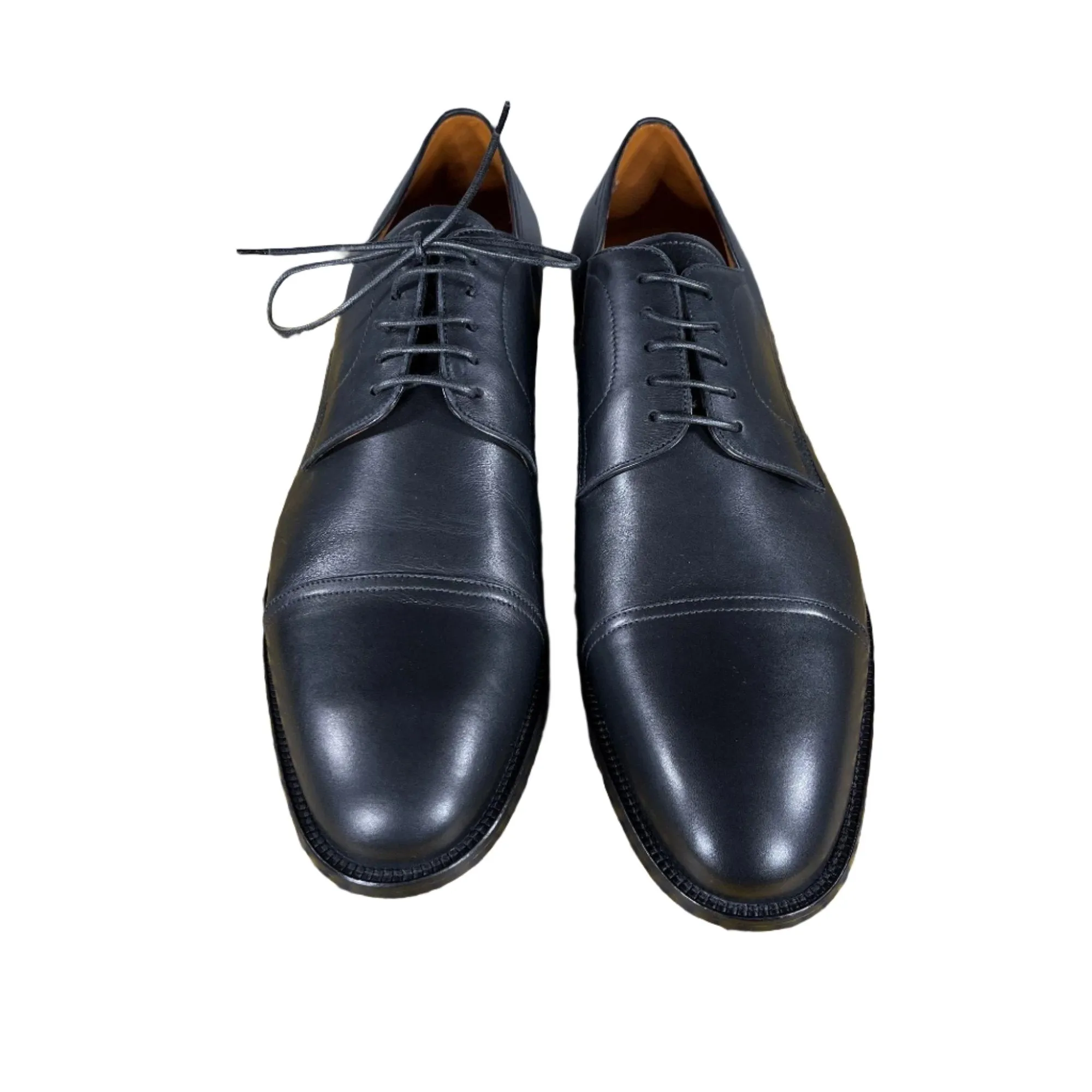 Bally Mens Salfor Black Leather Derby Shoes