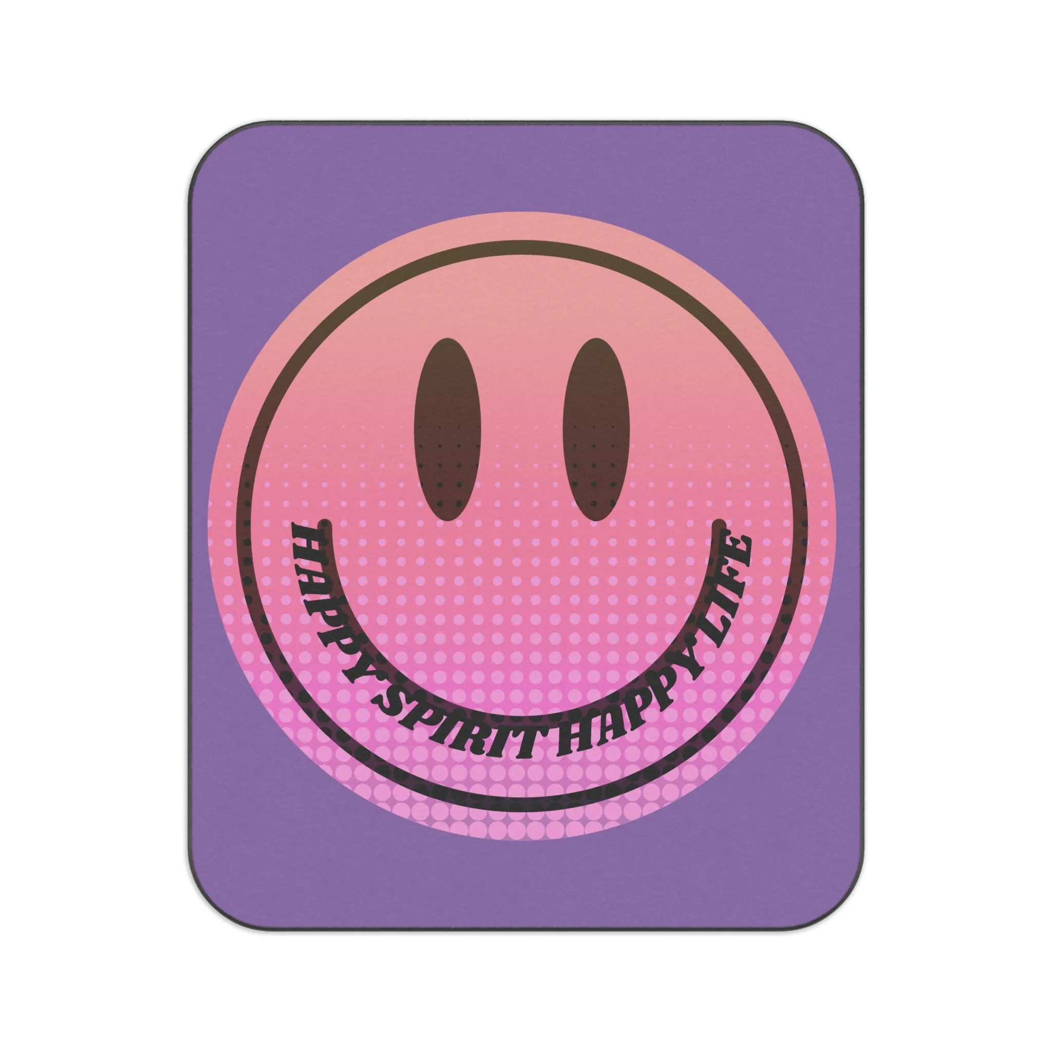 Beach Blanket, Smile Face Picnic Blanket, Pink and Purple Smile Face Park Blanket, Travel Blanket, Sports Event Blanket, Stadium Blanket