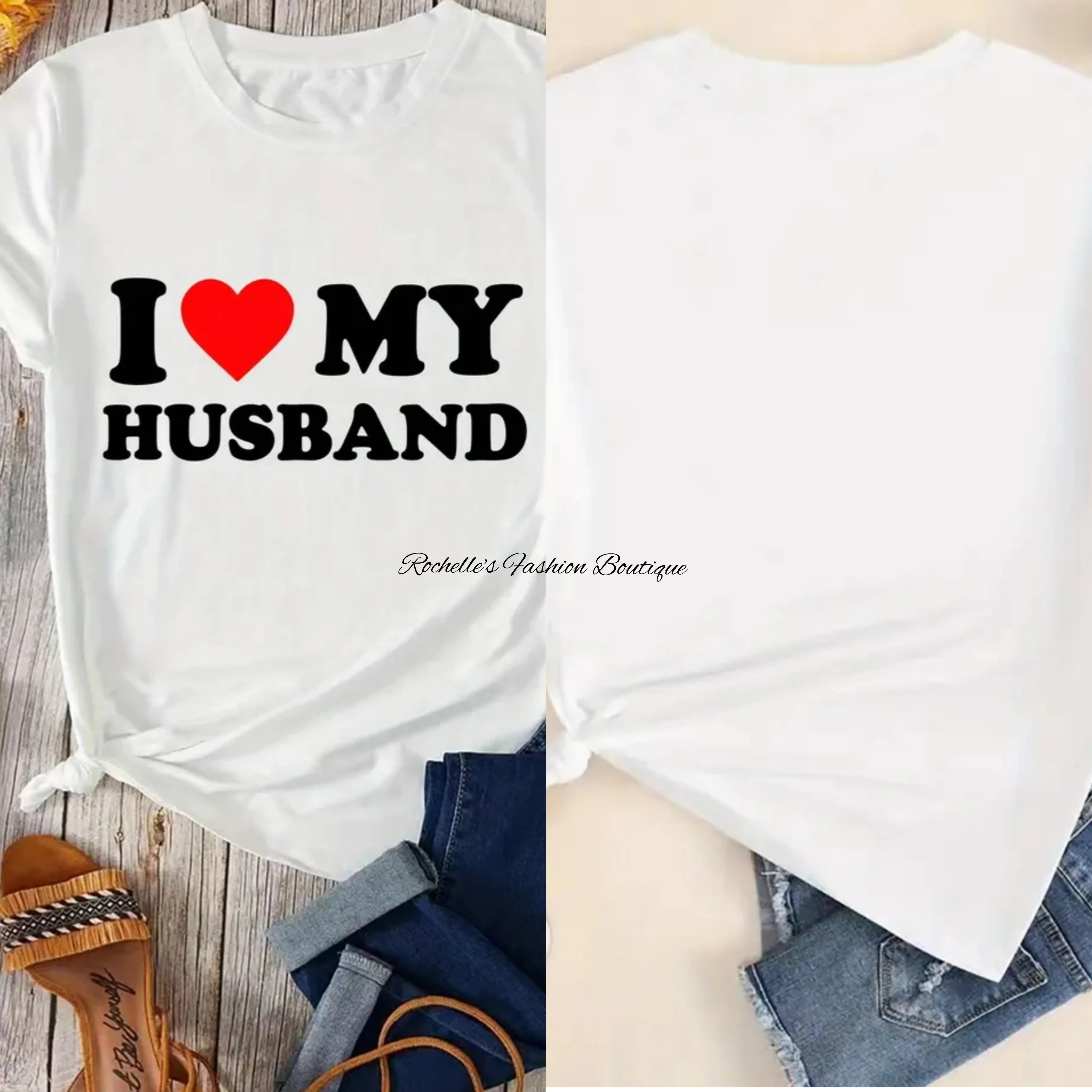 Black I Love My Husband T-Shirt