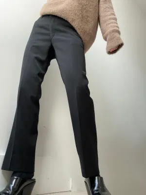 Black Wool Vintage Pants