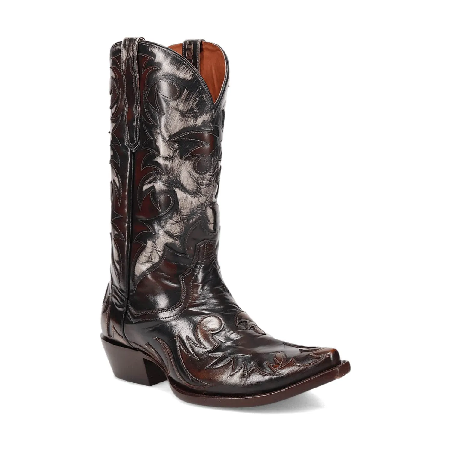 Dan Post Mens Emilio Cognac Leather Cowboy Boots 10.5 D