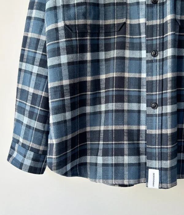 DESCENDANT/MIKO LS SHIRT (BLUE)