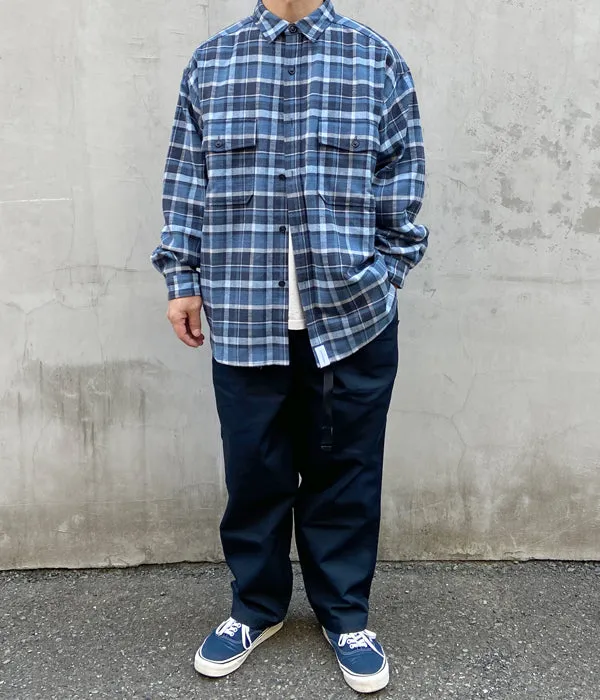 DESCENDANT/MIKO LS SHIRT (BLUE)