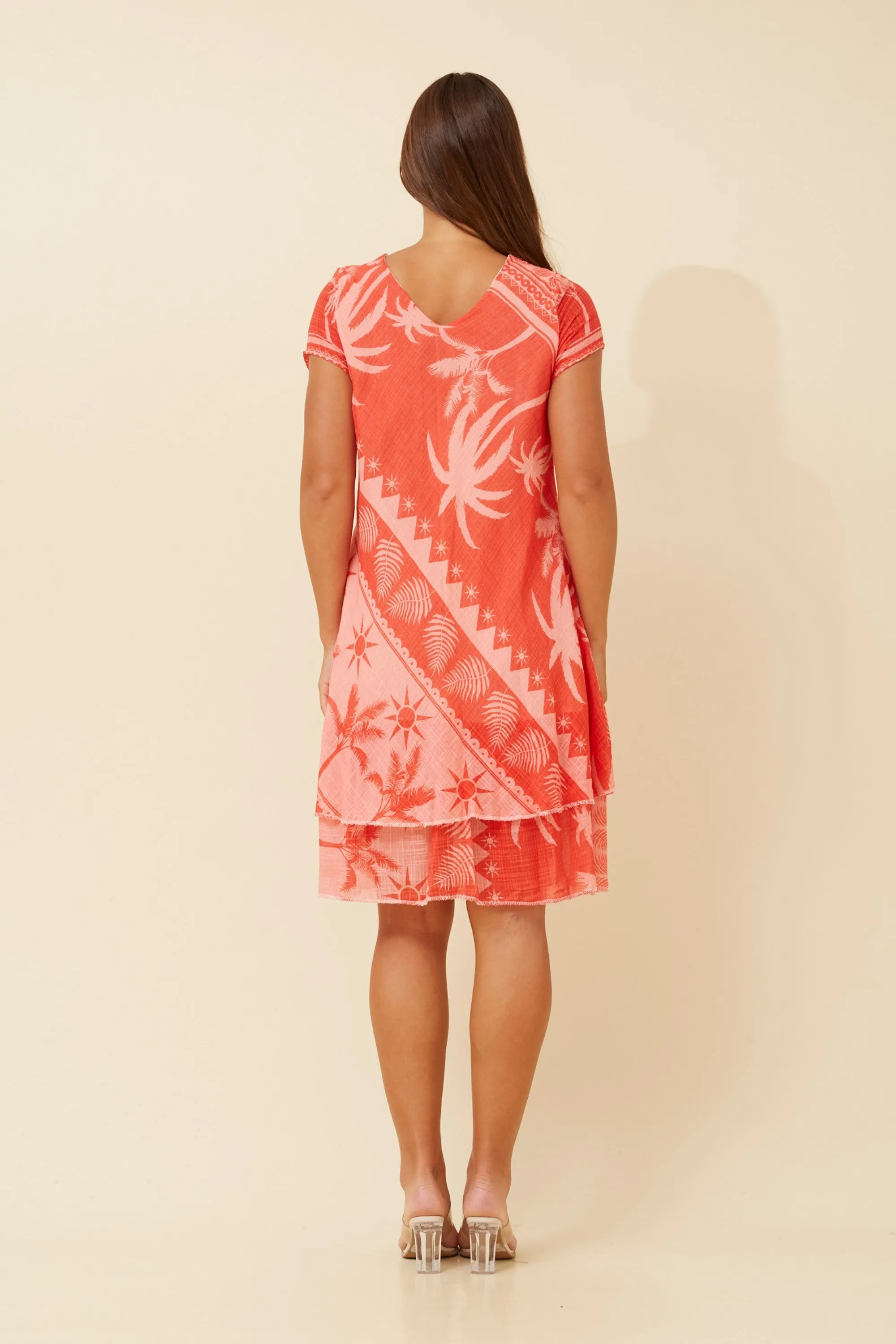 ELECTRA TROPICAL PRINT DRESS