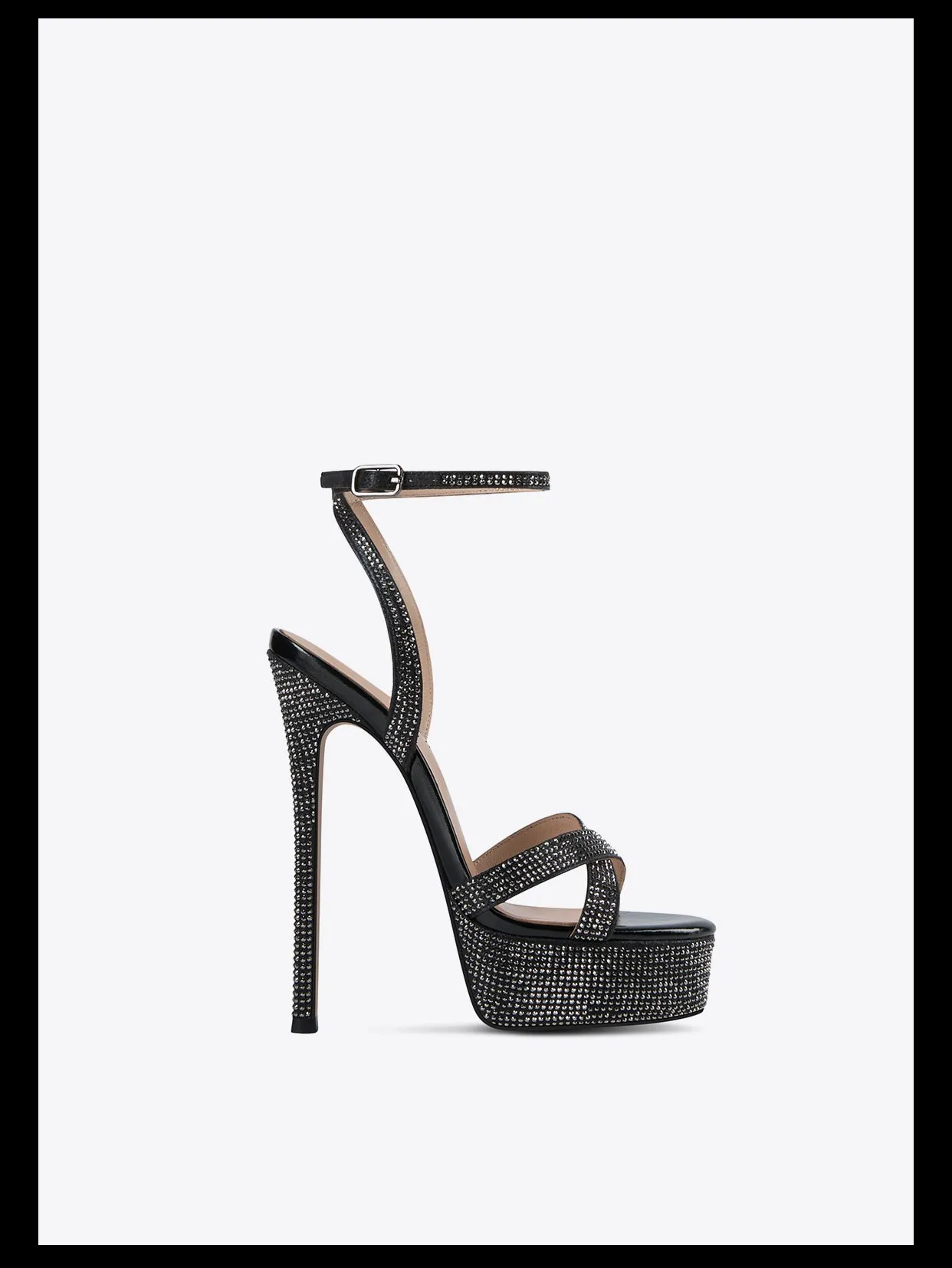 Fabfei platform 15cm sky high stiletto silver sexy rhinestone sandals - Hitta
