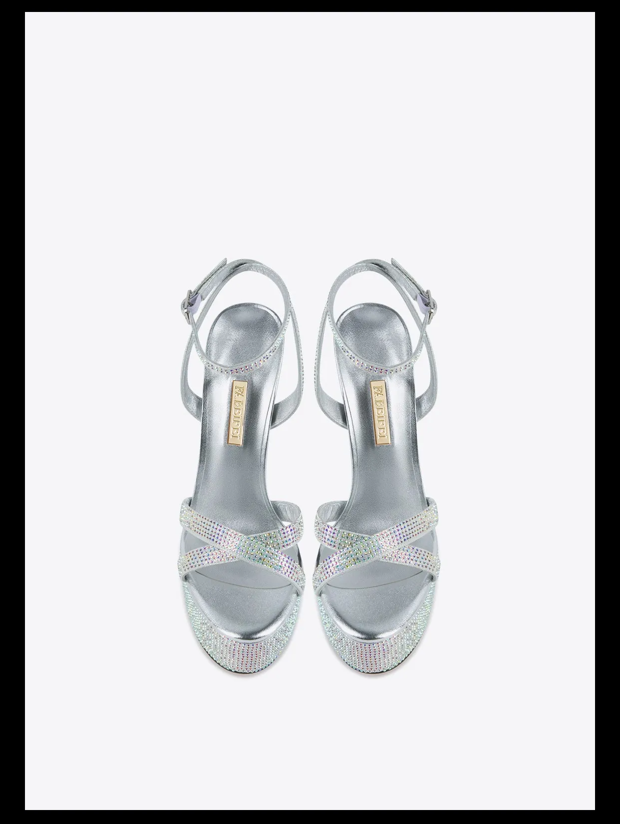 Fabfei platform 15cm sky high stiletto silver sexy rhinestone sandals - Hitta
