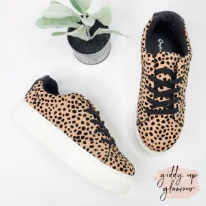 Last Chance Size 5.5 | In the Lead Platform Sneaker in Leopard