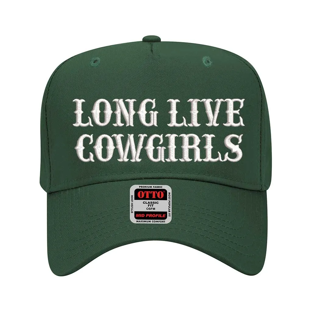 Long Live Cowgirls Embroidered Solid Baseball Cap