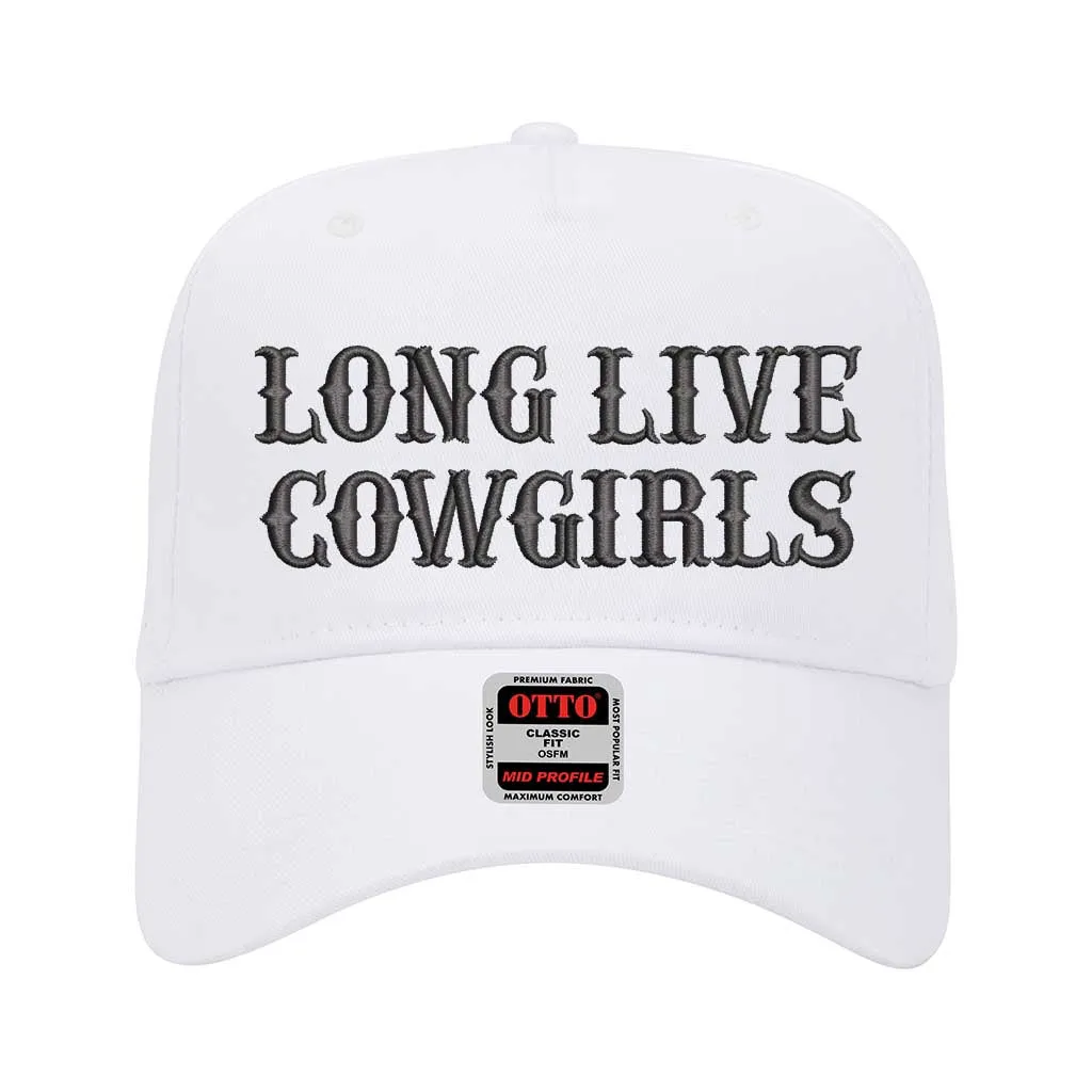 Long Live Cowgirls Embroidered Solid Baseball Cap