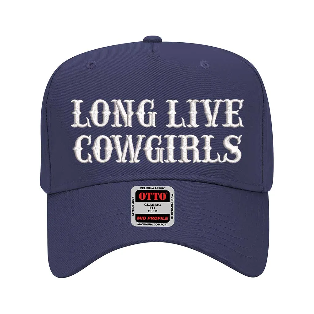 Long Live Cowgirls Embroidered Solid Baseball Cap