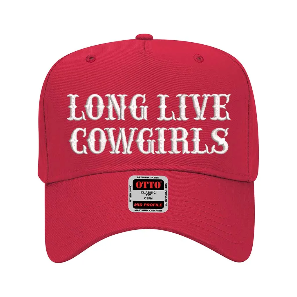 Long Live Cowgirls Embroidered Solid Baseball Cap