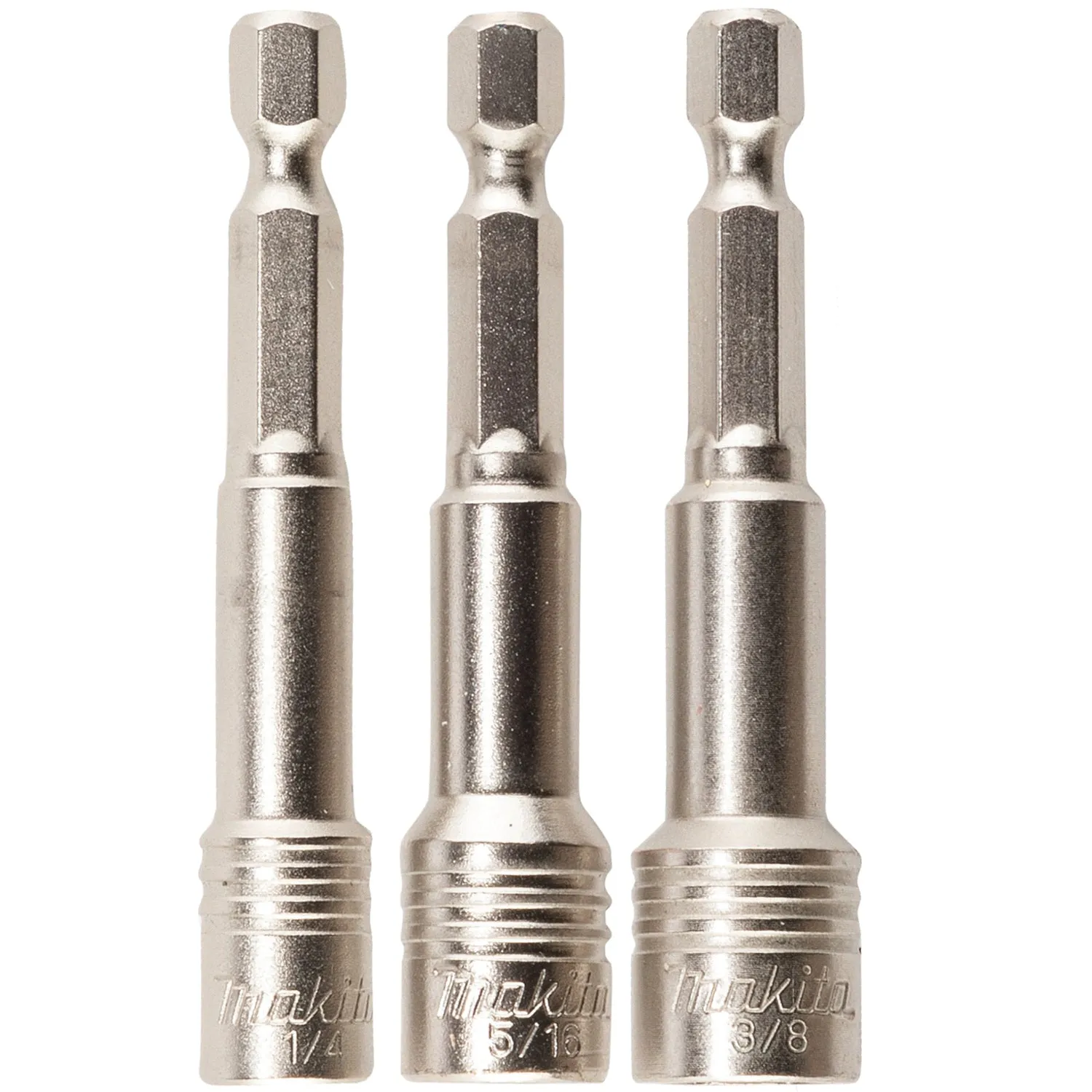 Makita® Impact XPS® E-01432 Magnetic Nut Setter Set, 1/4 in Shank, Hex Shank, 2-9/16 in OAL