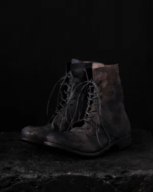 Mid Lace Up Boots Dark Grey Brown