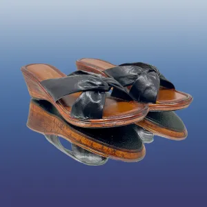 Noir Posh wedges