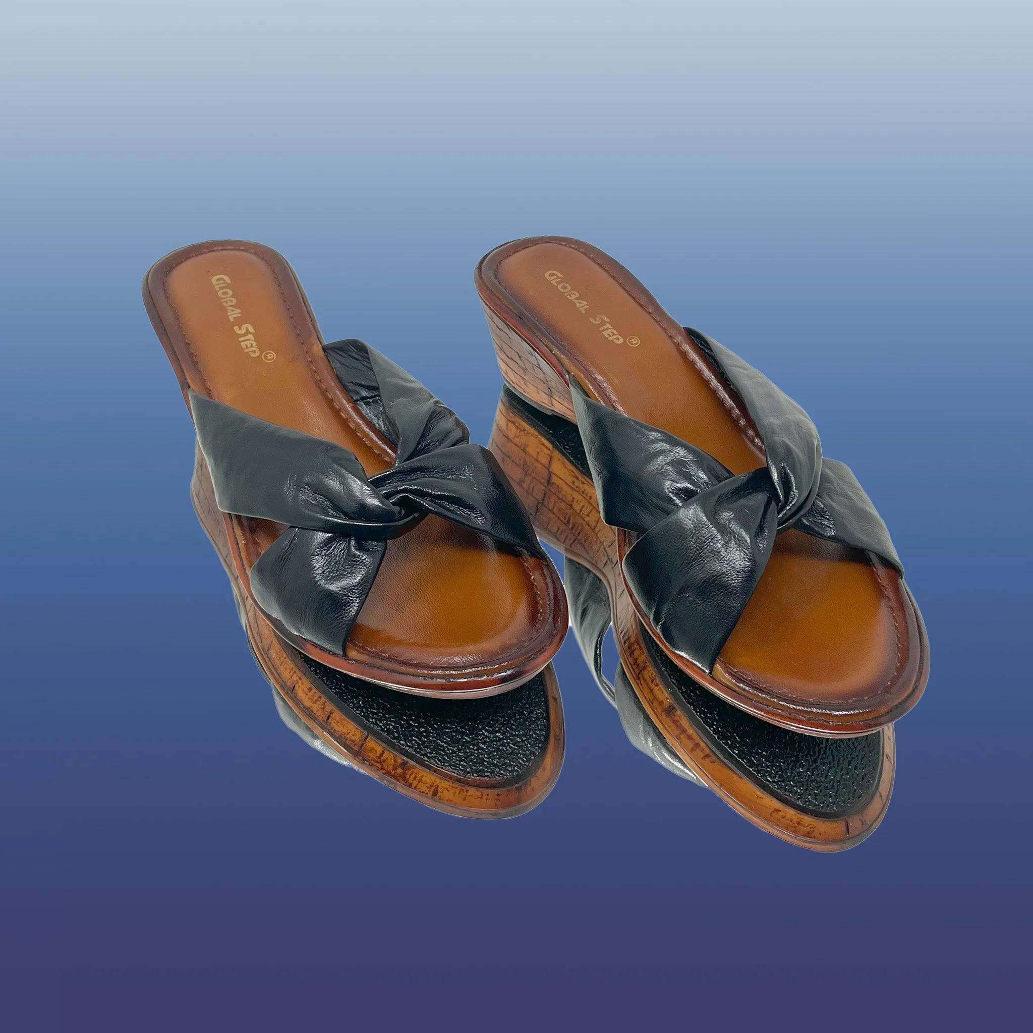 Noir Posh wedges