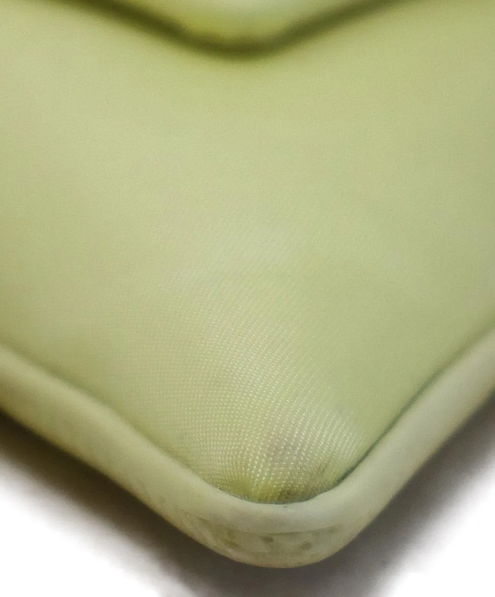 Prada Neon Yellow Nylon Slingbacks sz 7.5