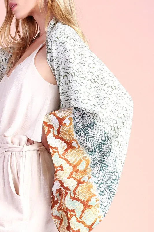 Print Kimono Cardigan