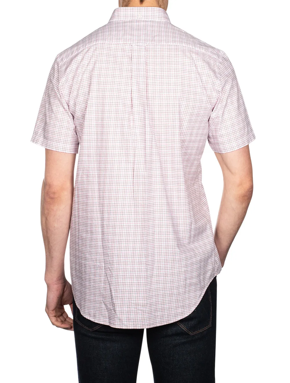 Regular Fit Twill Short Sleeve Shirt Peony Pink