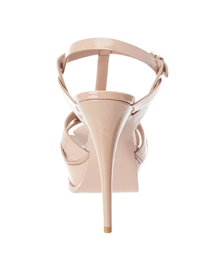 Saint Laurent Tribute 105 Patent Platform Sandal