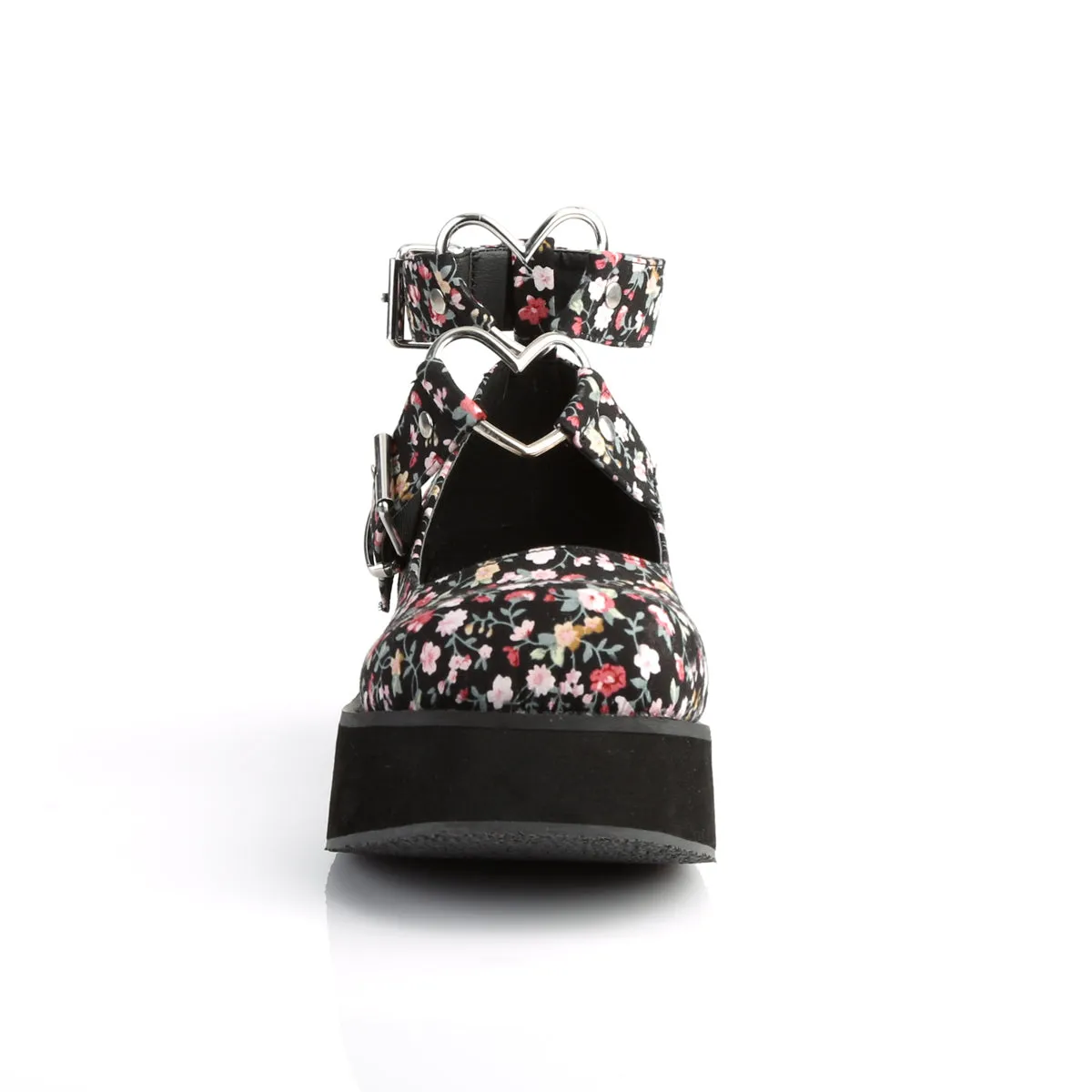 SPRITE-02 DemoniaCult Floral Fabric Sexy Women's Heels & Platform Shoes (Alternative Footwear)