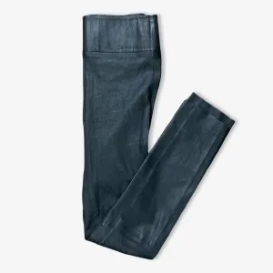SPRWMN Women's Black Lambskin Skinny Trousers