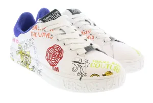 Versace Jeans Couture White  Printed Fashion Everyday Sneakers-