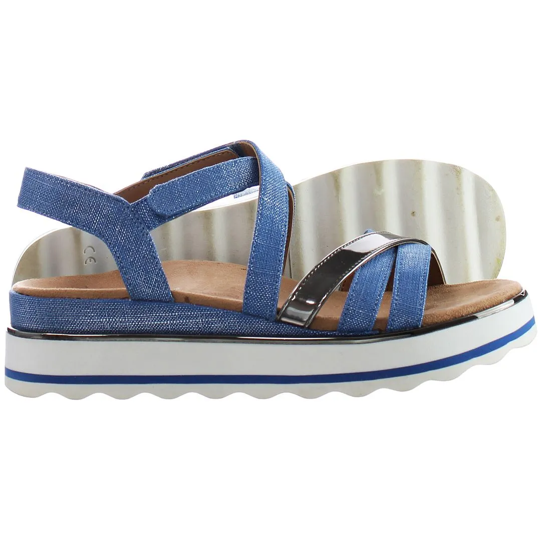 Vionic Kellyn Womens Blue Sandals