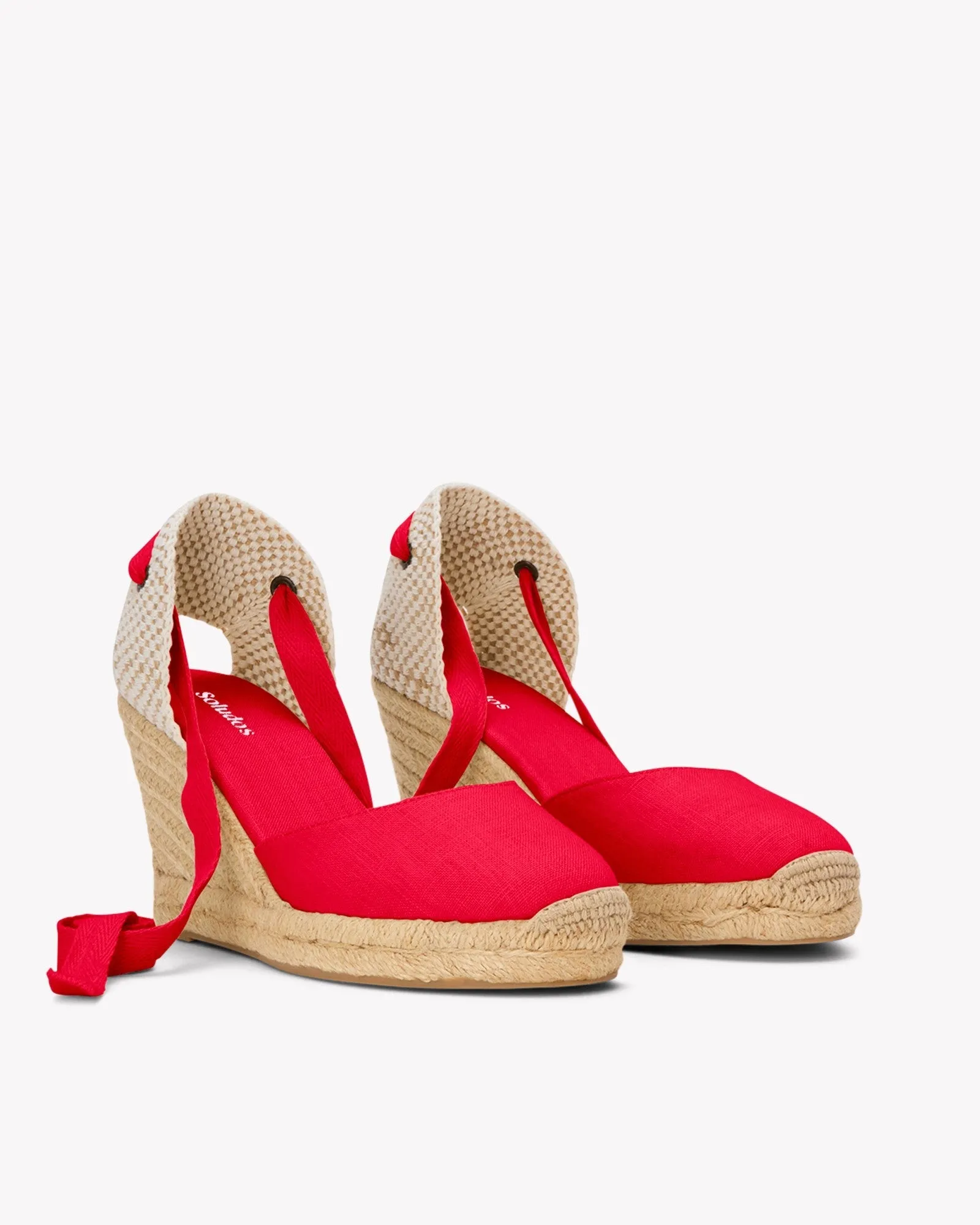 Womens_Espadrilles_The Marseille Wedge_Linen Colors_Flamenco Red